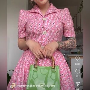 ‘Looby Loo’ British Retro 50s Full Circle Shirt Dress